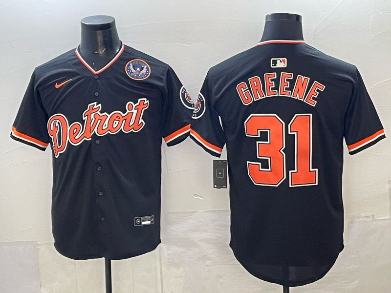 Men Detroit Tigers #31 Greene black Game Nike MLB Jersey 2026009